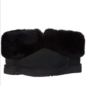 UGG Classic Mini Fluff Genuine Shearling Bootie